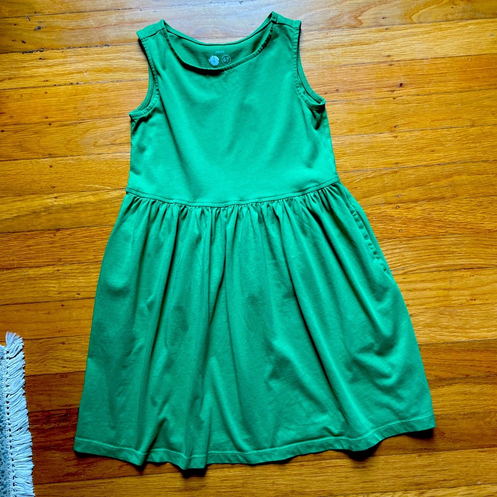 Primary / Kelly green tank dress